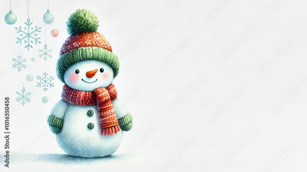 Fröhlicher Schneemann auf dem weißem Hintergrund. Perfekt für Weihnachtskarten, Blog-Designs, Websites, Illustration von Wintermärchen. Generative KI
Fröhlicher Schneemann auf dem weißem Hintergrund. Perfekt für Weihnachtskarten, Blog-Designs, Websites, Illustration von Wintermärchen. Generative KI