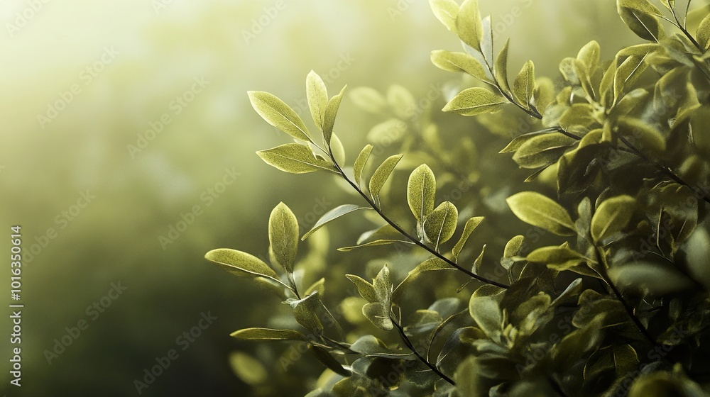 Green Leaves in Soft Sunlight - Nature Photography Green Leaves in Soft Sunlight - Nature Photography