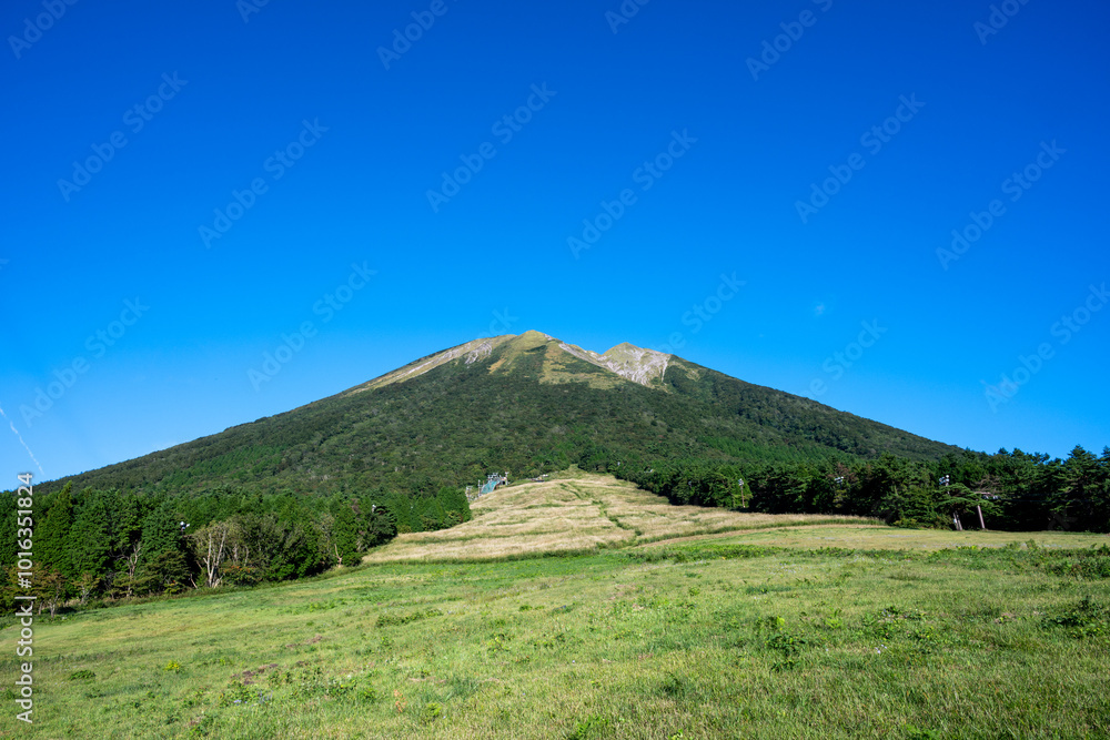 Fototapeta premium 日本の鳥取県の大山の美しい秋の風景