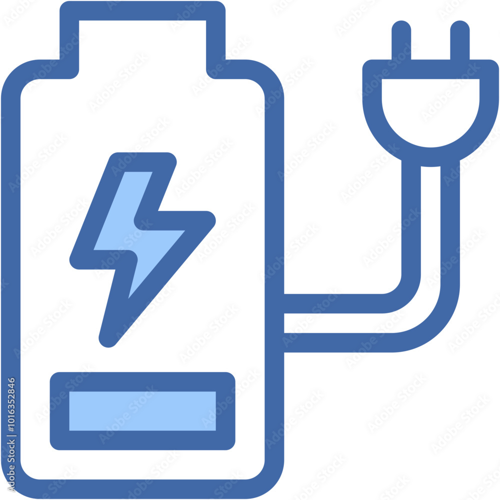 Vector Icon Battery, Electric, Electronics, Plug, Technology, Energy