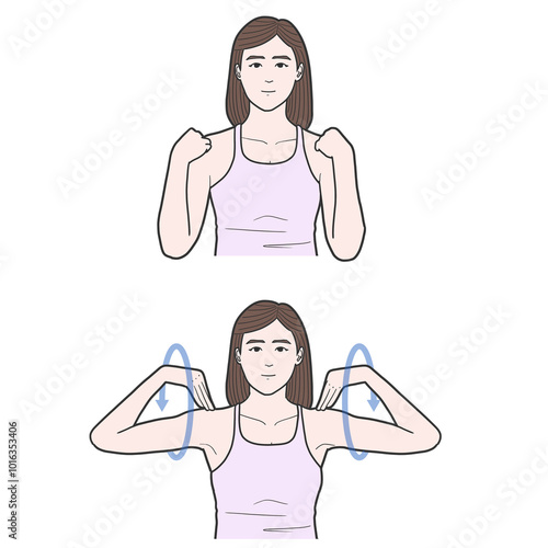 팔꿈치 돌리기 오십견 재활 운동 체조 스트레칭