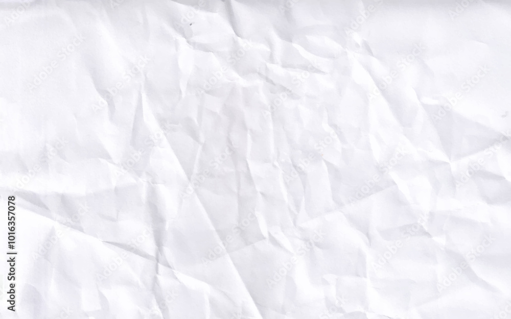 Horizontal crumpled empty paper template vector illustration. Paper texture crumpled white. Horizontal crumpled empty paper template vector illustration. Paper texture crumpled white.