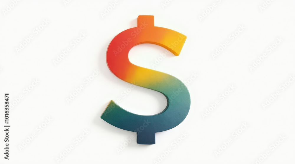 Vibrant Dollar Sign Isolated on Colorful Background – Artistic Currency Symbols for Financial and Business Themes Vibrant Dollar Sign Isolated on Colorful Background – Artistic Currency Symbols for Financial and Business Themes