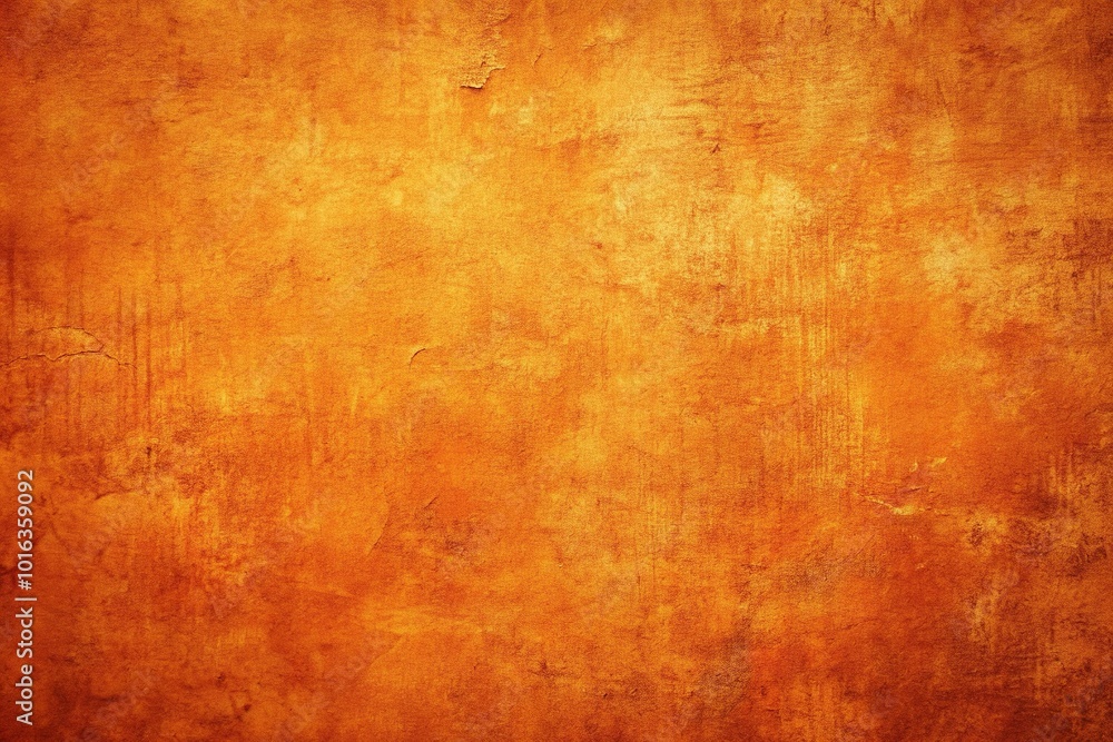 Orange painted grungy wall backdrop with silhouette Orange painted grungy wall backdrop with silhouette