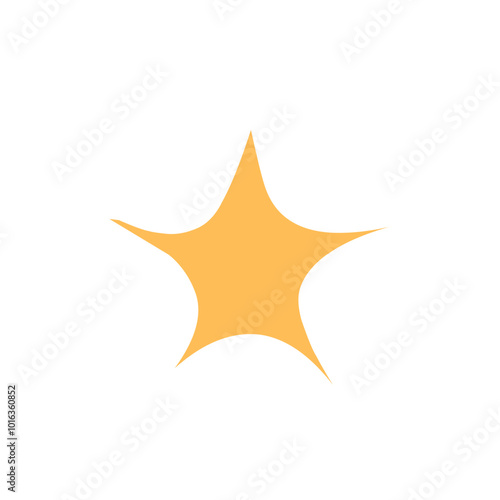 abstract single star vector