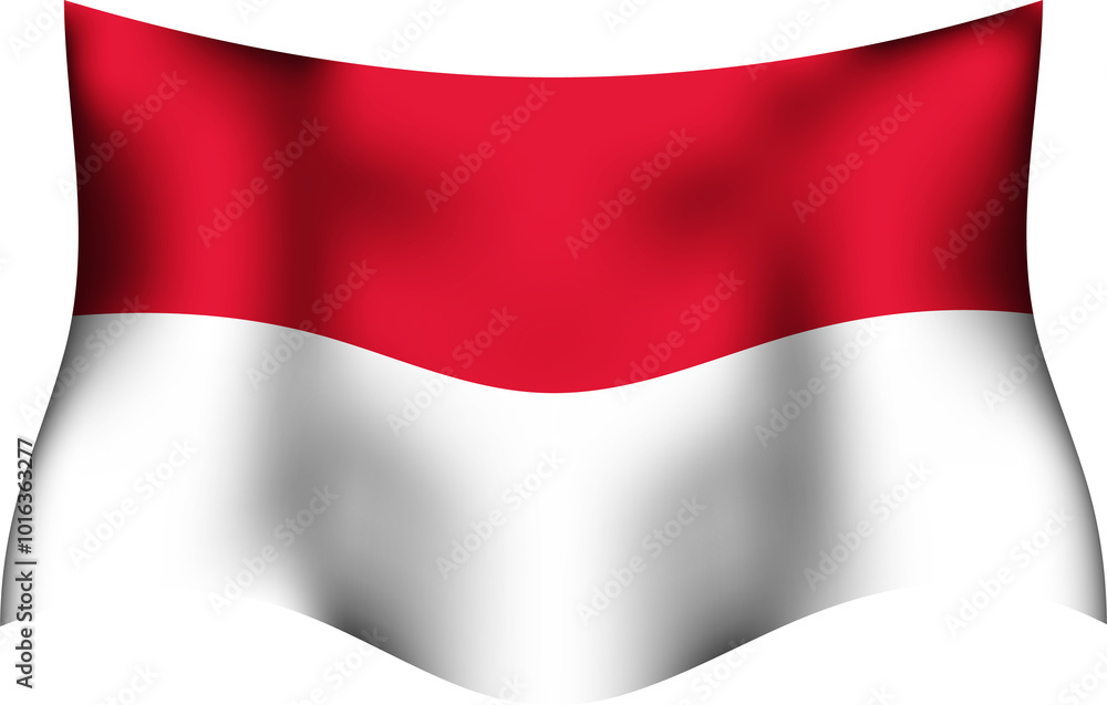 Monaco Realistic 3D Waving Flag Monaco Realistic 3D Waving Flag