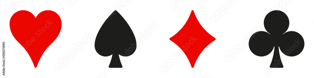 Suit deck of playing cards on white background. Vector illustration. Suit deck of playing cards on white background. Vector illustration.