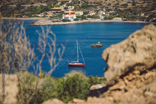 Sailing boat in the background