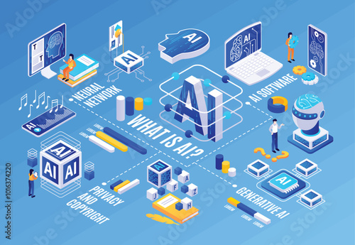 Artificial Intelligence Concepts and Applications Illustration