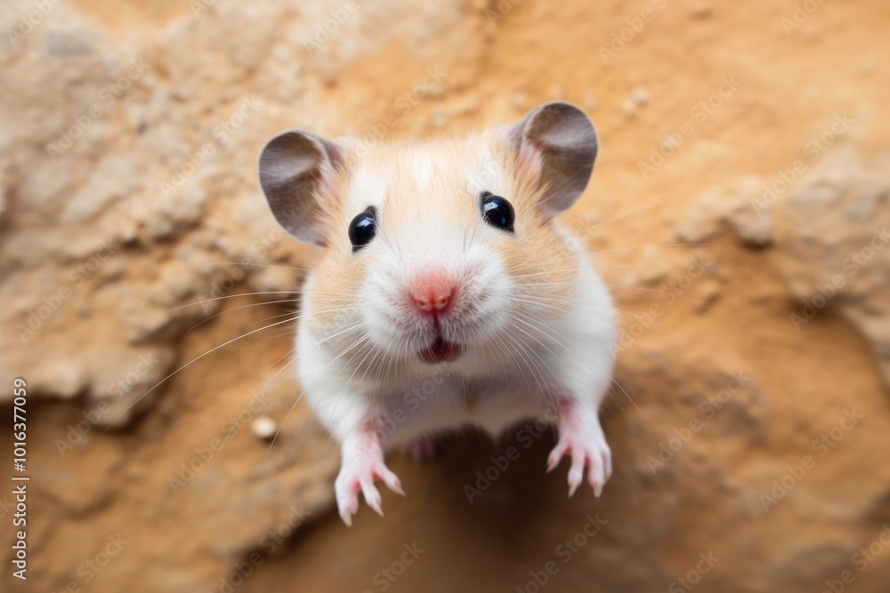Hamster looking up at camera animal rodent mammal. Hamster looking up at camera animal rodent mammal.