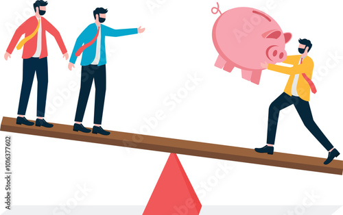 One person has more wealth than the others, the gap between the rich and the poor,

