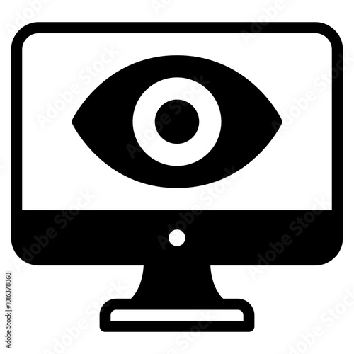 Spyware Cyber Security icon illustration 