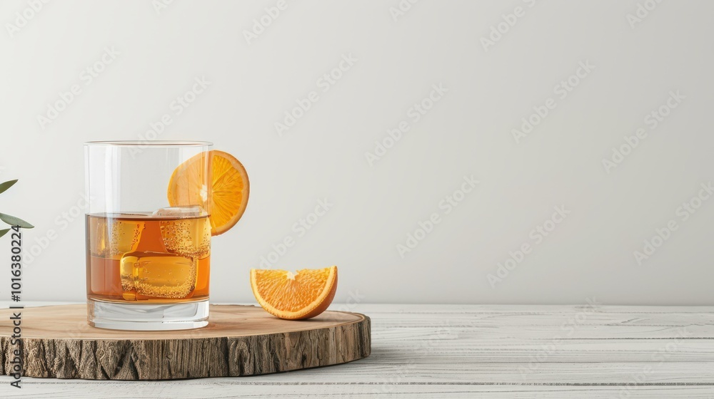 Amaretto in a short glass, Drink photography, copy space Amaretto in a short glass, Drink photography, copy space