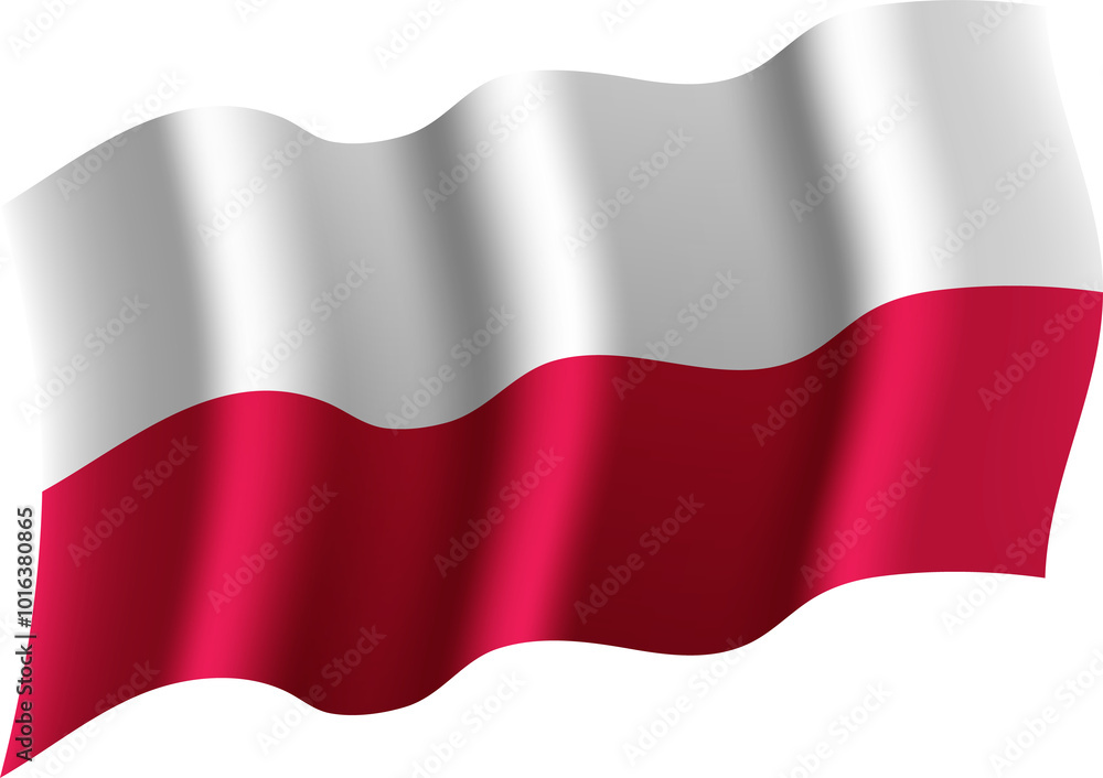 Poland Realistic 3D Waving Flag Poland Realistic 3D Waving Flag