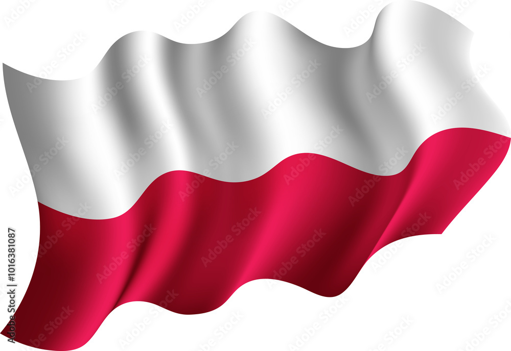 Poland Realistic 3D Waving Flag Poland Realistic 3D Waving Flag
