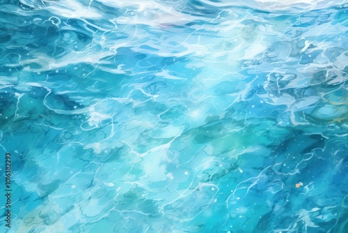 Clear water texture backgrounds turquoise outdoors.