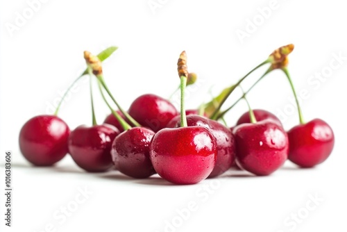 Group of cherrys cherries background fruit.