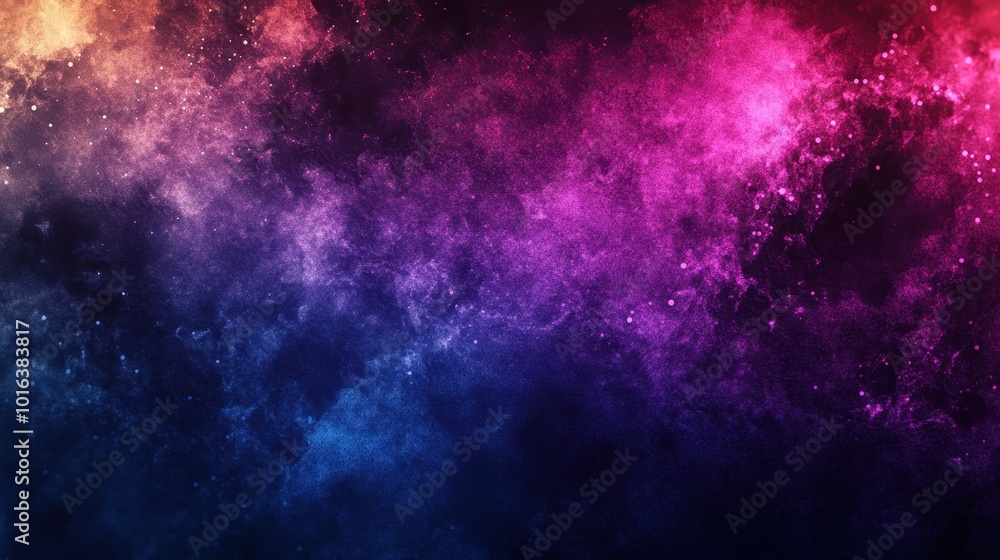Abstract Colorful Nebula with Glitter and Sparkle Abstract Colorful Nebula with Glitter and Sparkle