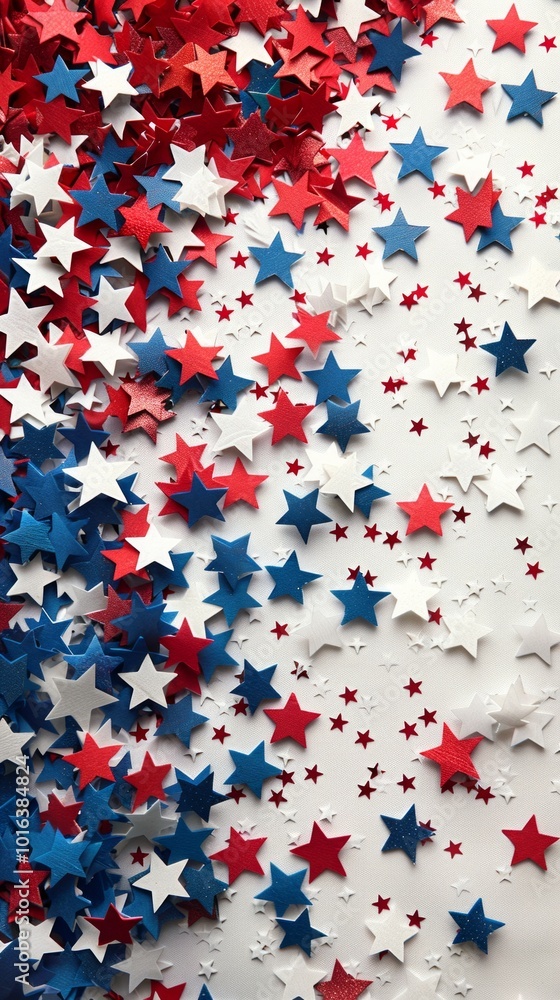 A pattern of red, white, and blue stars resembling the American flag, symbolizing national pride and unity for patriotic events. A pattern of red, white, and blue stars resembling the American flag, symbolizing national pride and unity for patriotic events.