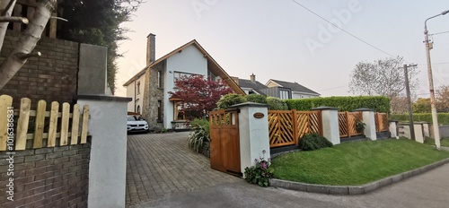 Photography Burnside House in Foxrock, Dublin, Ireland on a cloudy day