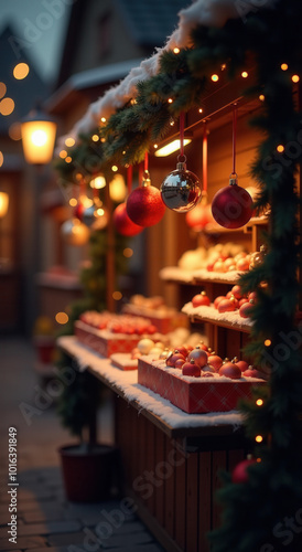 Cozy Christmas fair stall