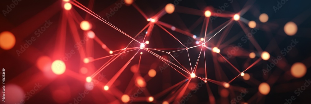 Abstract network of interconnected nodes and lines, symbolizing data or technology. Abstract network of interconnected nodes and lines, symbolizing data or technology.