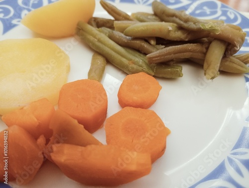 Obraz na płótnie Boiled vegetale w salonie