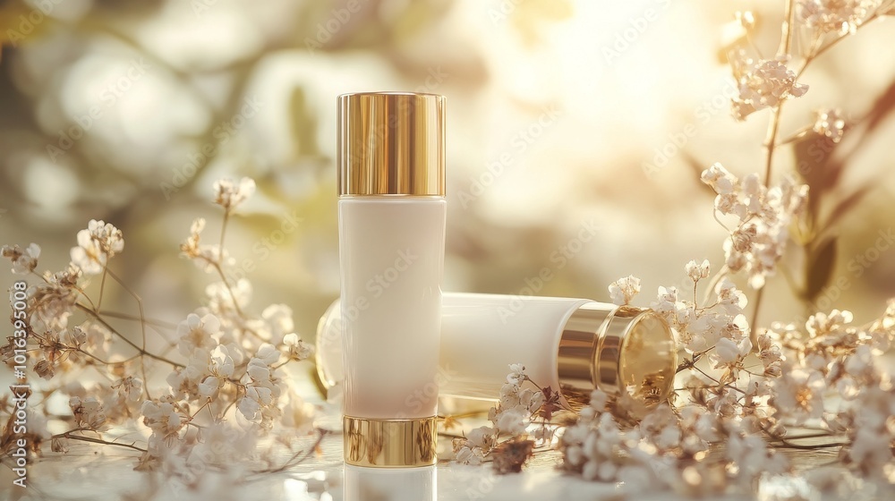 Professional designed cream tube mockup front view Professional designed cream tube mockup front view