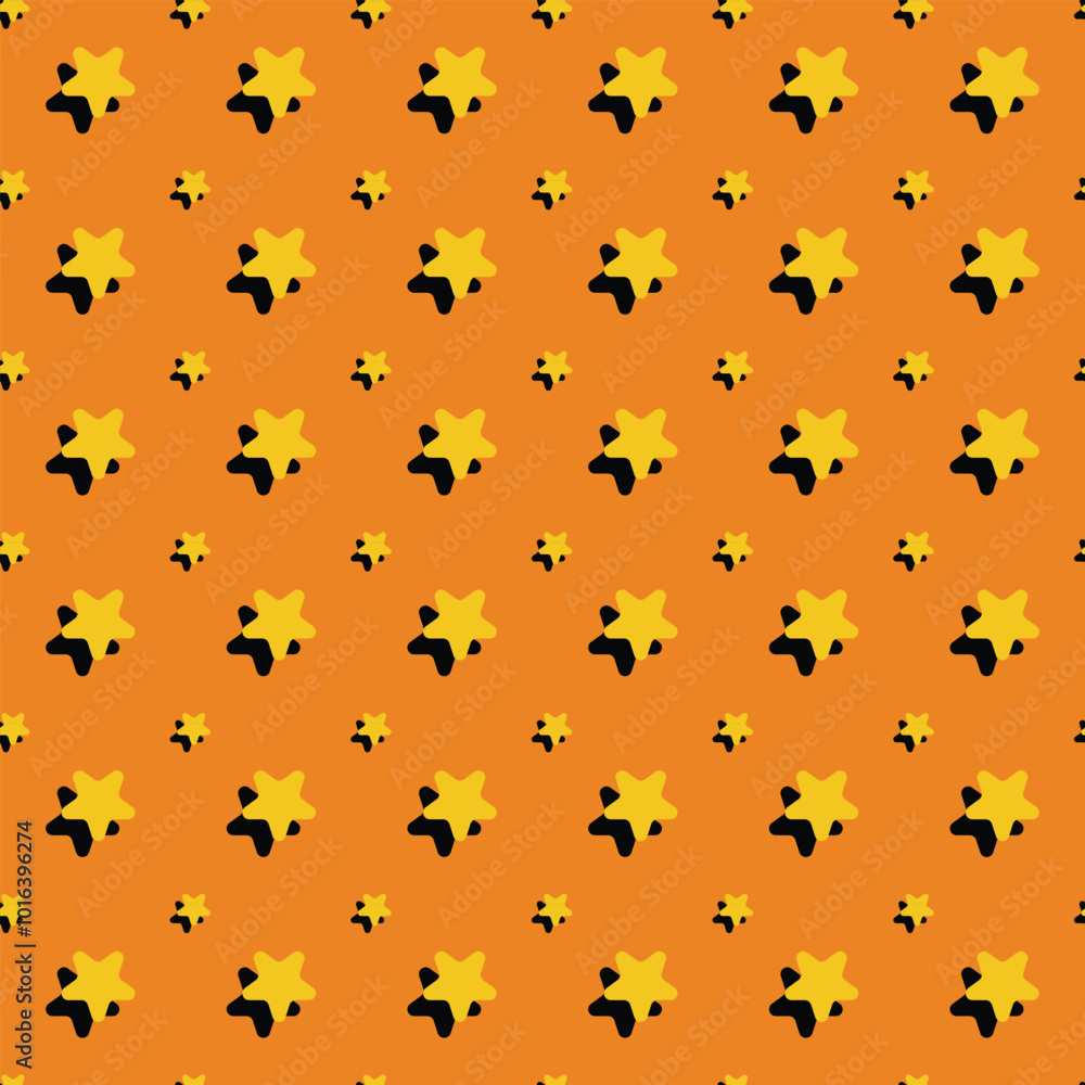 Seashells seamless pattern with starfish silhouette illustration in white color on yellow background. Sea star sketch, sea drawing. Summer ocean beach seaside print for background, textile, fabric Seashells seamless pattern with starfish silhouette illustration in white color on yellow background. Sea star sketch, sea drawing. Summer ocean beach seaside print for background, textile, fabric