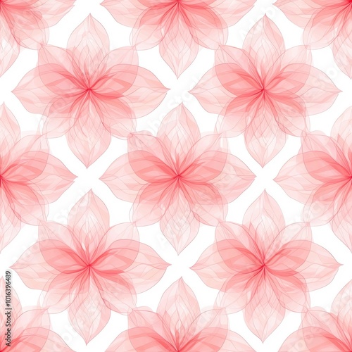 Pastel Geometric Flower Patterns in Soft Tones photo