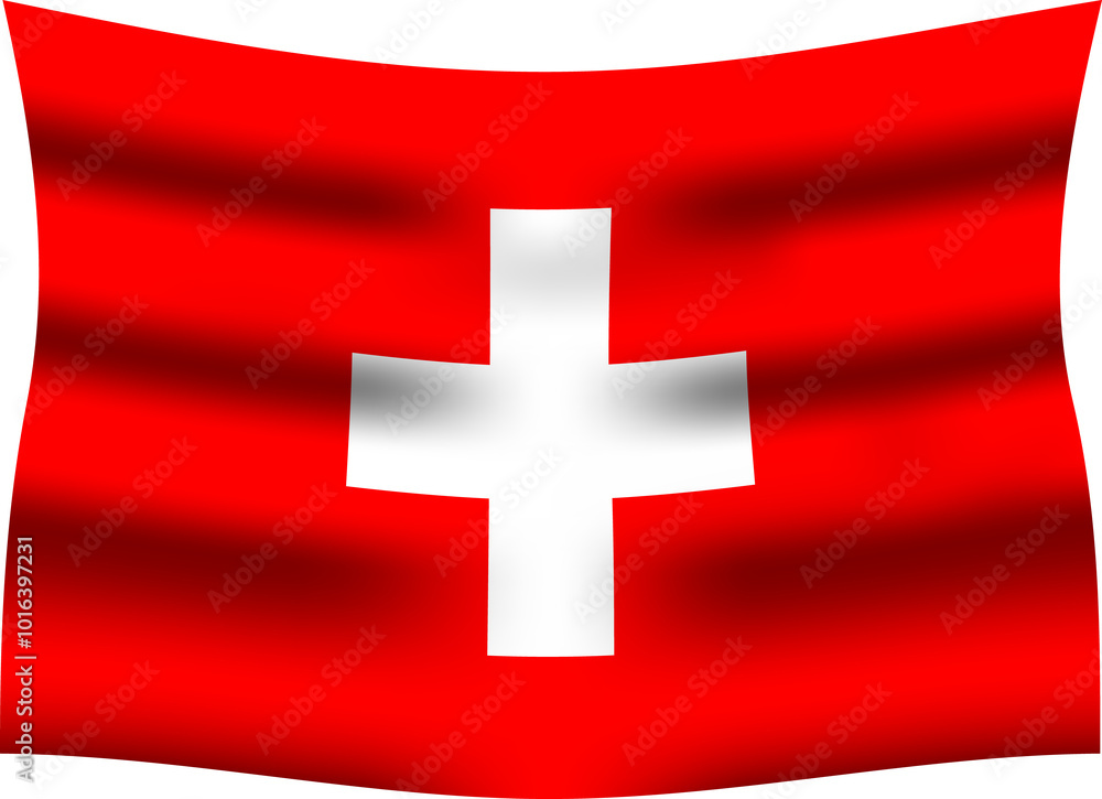 Switzerland Realistic 3D Waving Flag Switzerland Realistic 3D Waving Flag