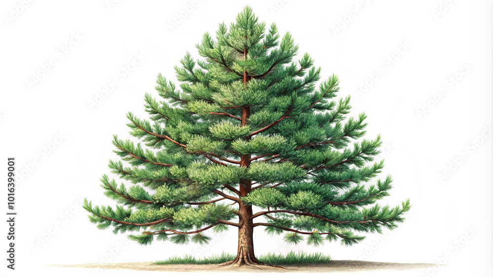 detailed illustration of pine tree showcasing its lush green foliage and sturdy trunk, perfect for nature themed projects or educational materials detailed illustration of pine tree showcasing its lush green foliage and sturdy trunk, perfect for nature themed projects or educational materials