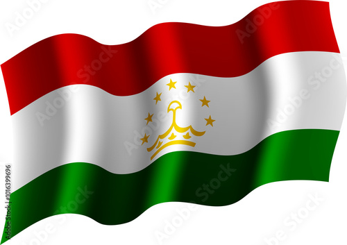 Free Download Tajikistan Realistic 3D Waving Flag - GFXLoad