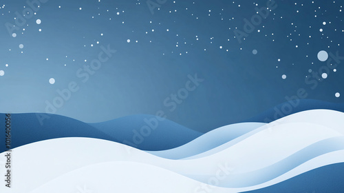 christmas background with snowflakes - Simple winter backdrop. 