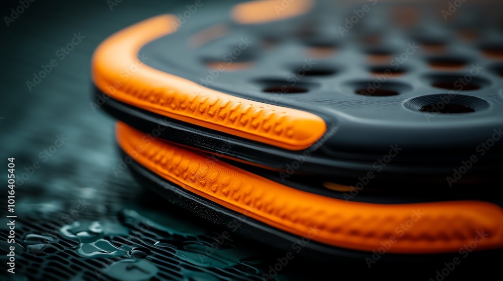 Close up of a paddle for playing paddle tennis. Close up of a paddle for playing paddle tennis.