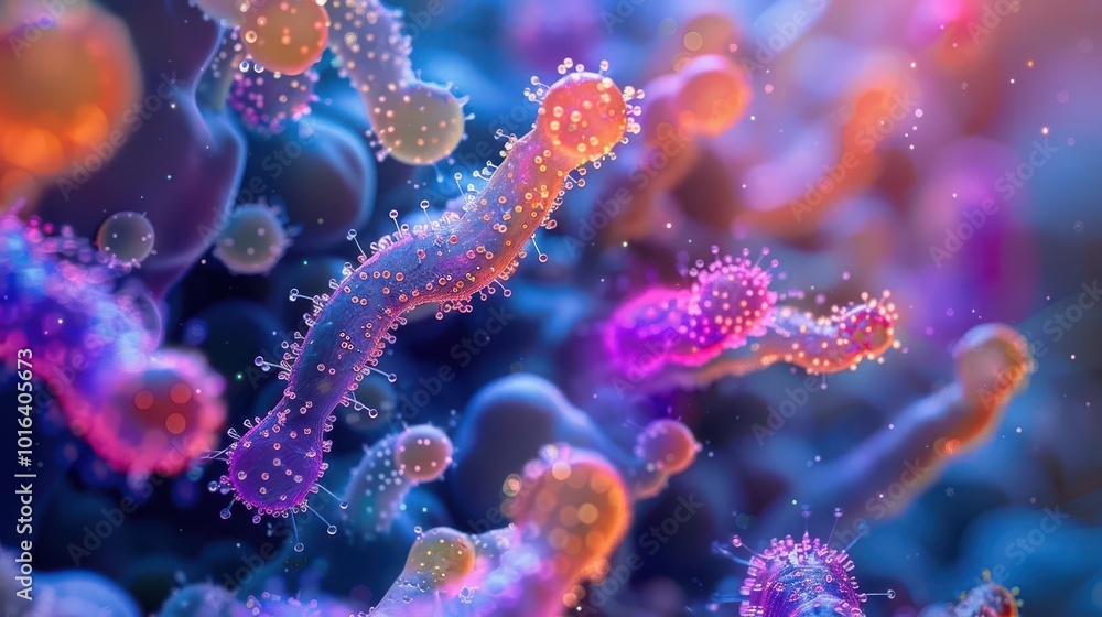 The microscopic world of bacteria and fungi revealed, scientific and detailed, Urban, Cool tones, Photograph, Microbial life The microscopic world of bacteria and fungi revealed, scientific and detailed, Urban, Cool tones, Photograph, Microbial life