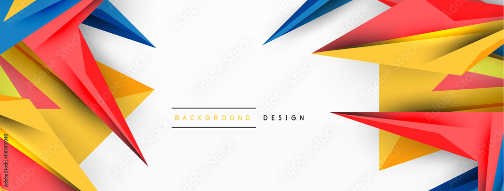 Minimal geometric abstract background. Low poly dynamic triangle design. Trendy techno business template for wallpaper, banner, background or landing Minimal geometric abstract background. Low poly dynamic triangle design. Trendy techno business template for wallpaper, banner, background or landing