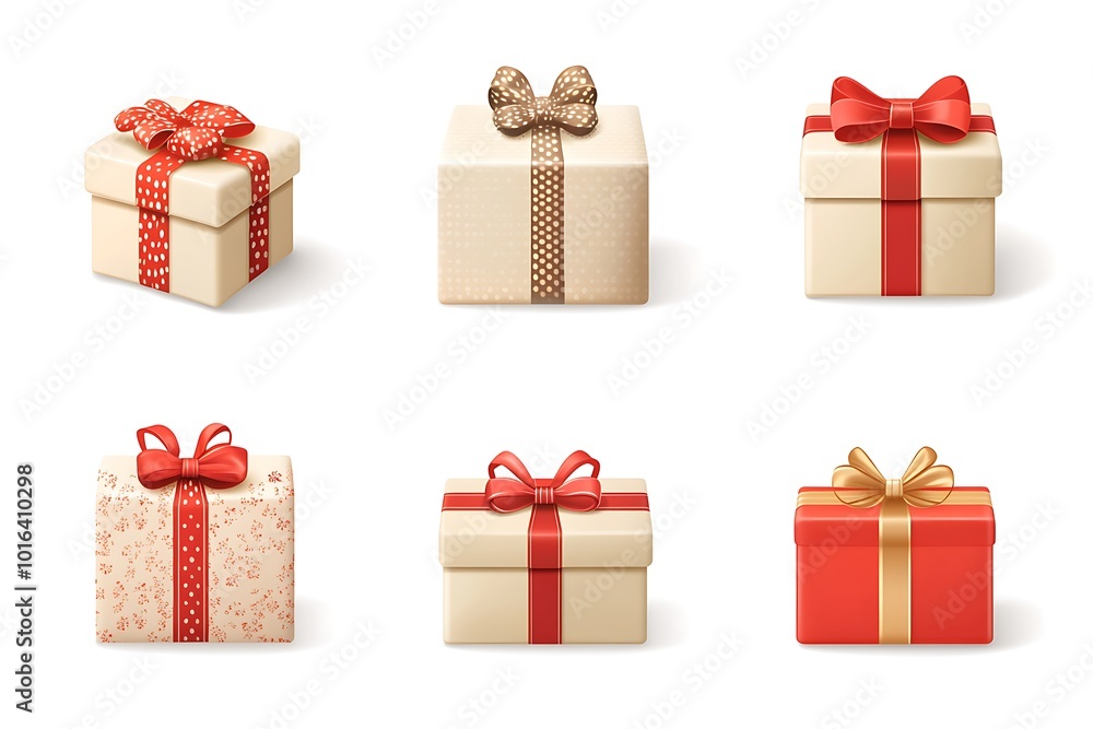 gift box set vector illustration gift box set vector illustration