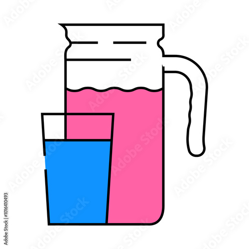 buttermilk milk product line icon vector. buttermilk milk product sign. isolated symbol illustration