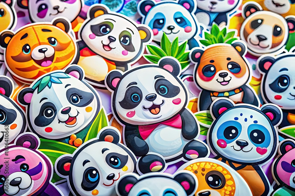 Brighten your day with our delightful panda sticker collection! With a range of cute designs and cheerful expressions, these stickers add fun to any project. Brighten your day with our delightful panda sticker collection! With a range of cute designs and cheerful expressions, these stickers add fun to any project.