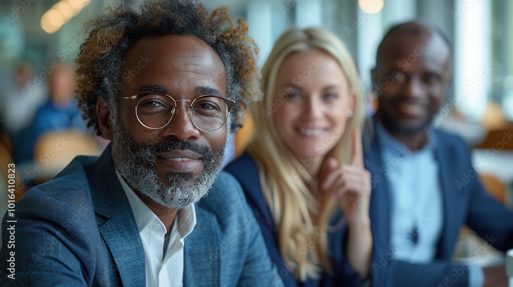 Fototapeta premium Diverse Group in Modern Office Setting