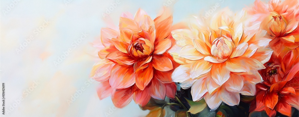 A serene image of vibrant orange and white flowers against a soft background, evoking feelings of beauty and tranquility. A serene image of vibrant orange and white flowers against a soft background, evoking feelings of beauty and tranquility.