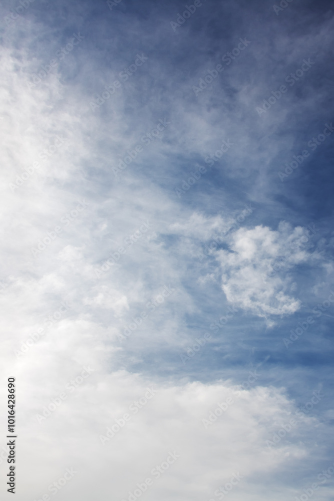 A beautiful blue sky filled with fluffy white clouds A beautiful blue sky filled with fluffy white clouds
