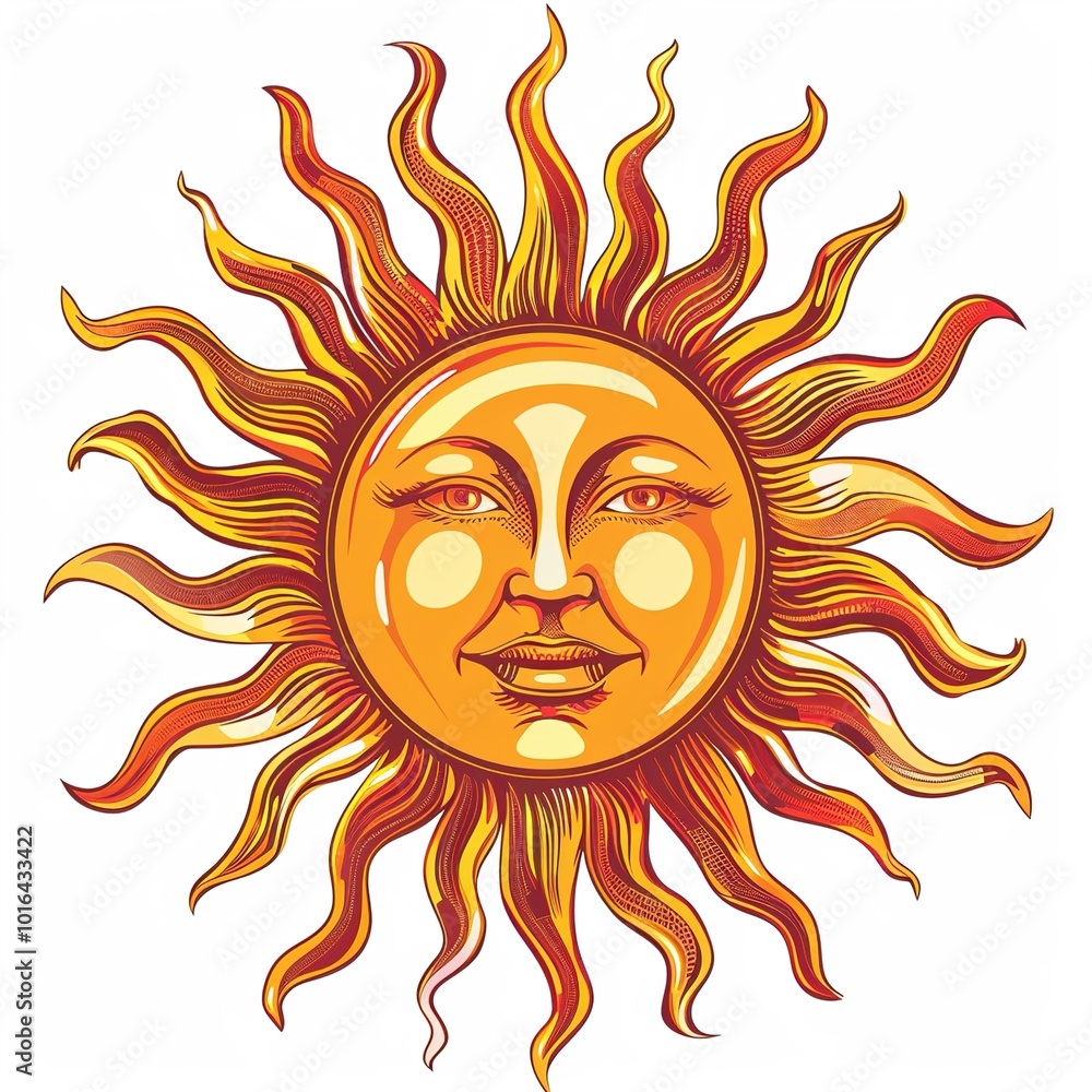 Sun Vector isolated on white background Sun Vector isolated on white background