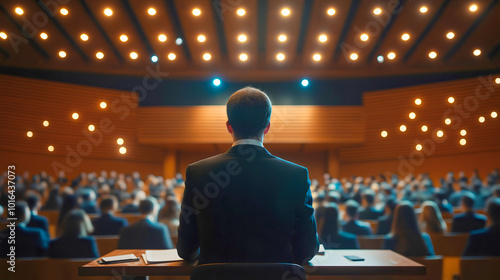 A business gathering where various topics related to business are discussed, a business forum featuring young and experienced prospective individuals.