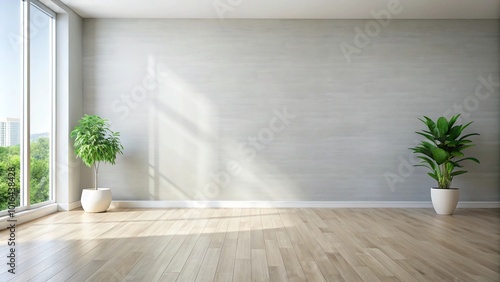 Panoramic minimalist design with a repeating motif in a subtle color palette