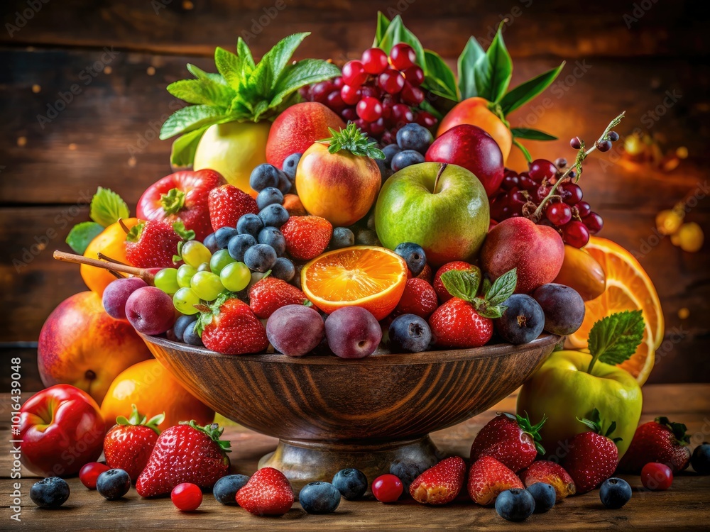 Vibrant Fruit Arrangement Showcasing Freshness and Colorful Variety for Culinary Inspiration Vibrant Fruit Arrangement Showcasing Freshness and Colorful Variety for Culinary Inspiration