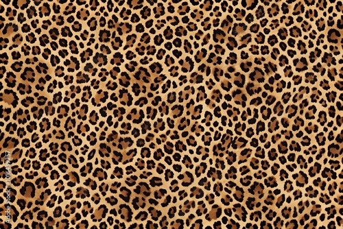 Aerial seamless pattern of brown and black leopard print texture