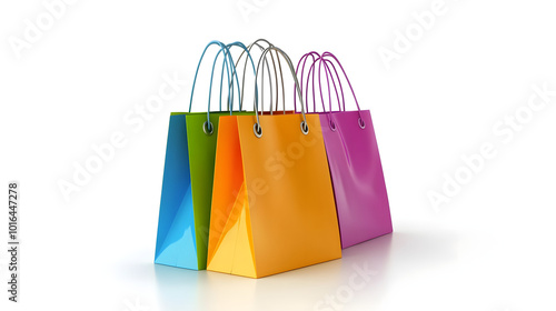 Wallpaper Mural Colorful paper bags for shopping Torontodigital.ca