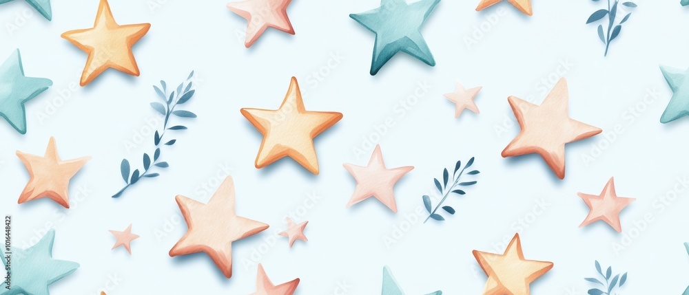 Enchanting scene of a starry night sky with glittering stars crescent moon and a mysterious icy celestial landscape in a tranquil winter atmosphere Enchanting scene of a starry night sky with glittering stars crescent moon and a mysterious icy celestial landscape in a tranquil winter atmosphere